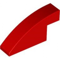 Slope, Curved 4 x 1 x 1 2/3: {ярко червен}