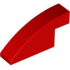 Slope, Curved 4 x 1 x 1 2/3: {ярко червен}