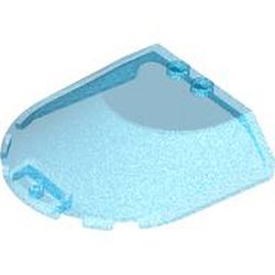 Windscreen 6 x 6 x 1 1/3 Curved: {прозрачен син опал}