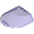 Windscreen 6 x 6 x 1 1/3 Curved: {прозрачно ярко синьо-виолетов}