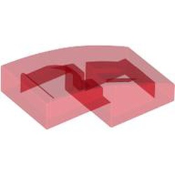 Slope, Curved 2 x 1 x 2/3: {прозрачно червен}