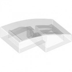 PLATE W. BOW 1X2X2/3: {прозрачен}
