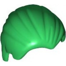Minifigure, Hair Combed Front to Rear: {тъмно зелен}