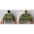 Torso SW Hoodie Jacket with Dark Green Lines, Black Belt with Gold Buckle Pattern / Olive Green Arms / Medium Nougat Hands: {маслинено зелен}