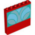 WALL ELEMENT 1X6X5, NO. 37: {ярко червен}