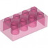 BRICK 2X4, TRANSPARENT: {прозрачен умерено червеникаво виолетов}