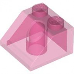 ROOF TILE 2X2/45°: {прозрачен умерено червеникаво виолетов}