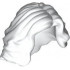 Minifigure, Hair Female Mid-Length Wavy: {бял}