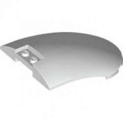 Windscreen 8 x 6 x 2 Curved: {бял}