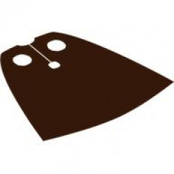 Minifigure Cape Cloth, Standard - Spongy Stretchable Fabric - 3.9cm Height: {червеникаво-кафяв}