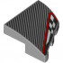 PLATE 2X2X2/3, HALF BOW, LEFT, NO. 1: {умерено каменно сив}