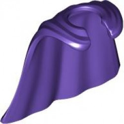 Minifigure Cape Flexible Rubber, Billowing: {светло виолетов}