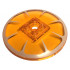 PARABOLA 6x6 / Dish 6 x 6 Inverted (Radar) - Solid Studs with White Orange Fruit Slice Albedo Pattern: {прозрачно ярко оранжев}