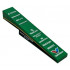 Slope 10 6 x 1 with Black and Yellow Curve with White 'GIRARD-PERREGAUX' on Side, Red and Blue 'Valvoline', 'TikTok', 'BOMBARDIER', 'Porto', 'Fly-Saudia', 'NexGen', 'VELOCITY BLACK', 'Sentinel One' 'NetApp' and 'PIRELLI' Logos Pattern: {тъмно зелен}