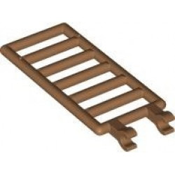 Bar 7 x 3 with 2 Open O Clips (Ladder): {умерен нуга}