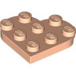 PLATE 3X3, HEART, NO. 1: {светло нуга}