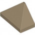 Slope 45 2 x 1 Triple with Bottom Stud Holder: {пясъчно жълт}