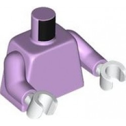 Torso Plain / Lavender Arms / White Hands: {лавандулов}