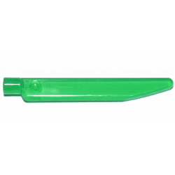 Minifigure, Weapon Sword Blade with Bar (SW Darksaber): {прозрачно зелен}