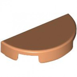 TILE 1X2, W/ 1/2 CIRCLE: {нуга}