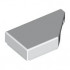 TILE 1X2, DEG. 45, CUT, RIGHT: {бял}