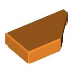 TILE 1X2, DEG. 45, CUT, RIGHT: {ярко оранжев}
