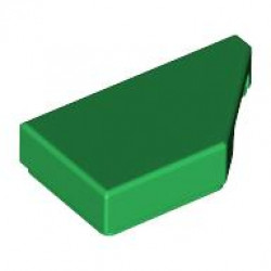 Tile, Modified 1 x 2 Wedge Right: {тъмно зелен}