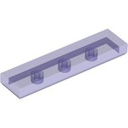 FLAT TILE 1X4: {прозрачно ярко синьо-виолетов}