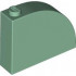 Slope, Curved 4 x 1 x 2 2/3 with Stud: {пясъчно зелен}