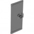 Door 1 x 3 x 6 with Stud Handle: {прозрачно черен}