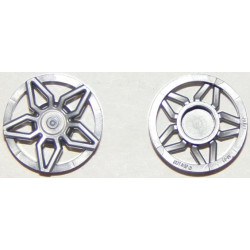 Wheel Cover 5 Spoke Framed - for Wheel 18976: {сребърно метален}