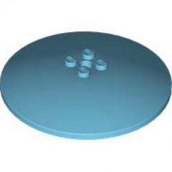 ROUND PLATE Ø64X9.6: {умерено небесносин}