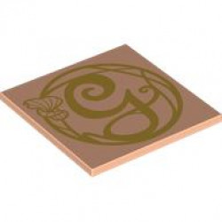 FLAT TILE 6X6, NO. 20: {светло нуга}