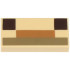 Tile 1 x 2 with Dark Brown Squares, Medium Nougat and Dark Tan Rectangles Pattern (Minecraft Baby Llama Nose and Mouth): {тухлено жълт}