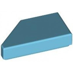 TILE 1X2, DEG. 45, CUT, RIGHT: {умерено небесносин}