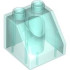 DUPLO ROOF TILE 2X2X1 1/2: {прозрачно светло син}