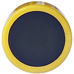 Tile, Round 1 x 1 with Black Surface Pattern: {топло златист}