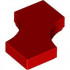 Tile, Modified 2 x 2 with 2 1 x 1 Curved Cutouts (Double Arrow): {ярко червен}