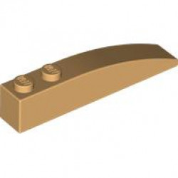 BRICK 1X6 W/BOW: {умерен тан}