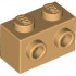 BRICK 1X2 W. 2 KNOBS: {умерен тан}