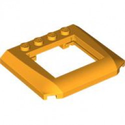SHELL 5X6X2/3, W/ WINDOW: {огнено жълто-оранжев}