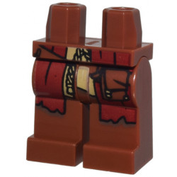 Hips and Legs with Dark Red and Tan Robe Ends, Tassel, and Reddish Brown Strap with Pouch Pattern: {червеникаво-кафяв}