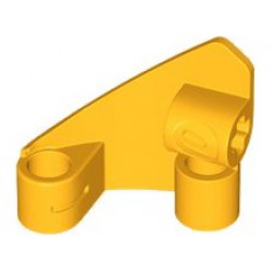 Technic, Panel Curved #10 3 x 3 Tapered Right: {огнено жълто-оранжев}