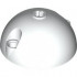 DOME 5X5X2.5, W/ CROSS HOLE: {бял}