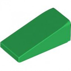 ROOF TILE 1X2X2/3: {тъмно зелен}