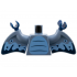Torso Bright Light Blue Stomach with 3 Dark Blue Curved Lines Pattern / Sand Blue Arms with Wings, Pterodactyl with Bright Light Blue and Dark Blue Markings Pattern / Dark Blue Hands: {пясъчно син}