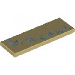 TILE 2X6, NO. 51: {тухлено жълт}