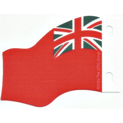 Cloth Flag 7 x 6 Wave with United Kingdom Red Ensign Pattern: {мултикомбинация}