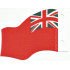Cloth Flag 7 x 6 Wave with United Kingdom Red Ensign Pattern: {мултикомбинация}