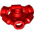 Minifigure, Weapon Holder Ring with 3 Bars and 3 Bar Holes (Ninjago Aeroblade Center) - Open Stud: {ярко червен}